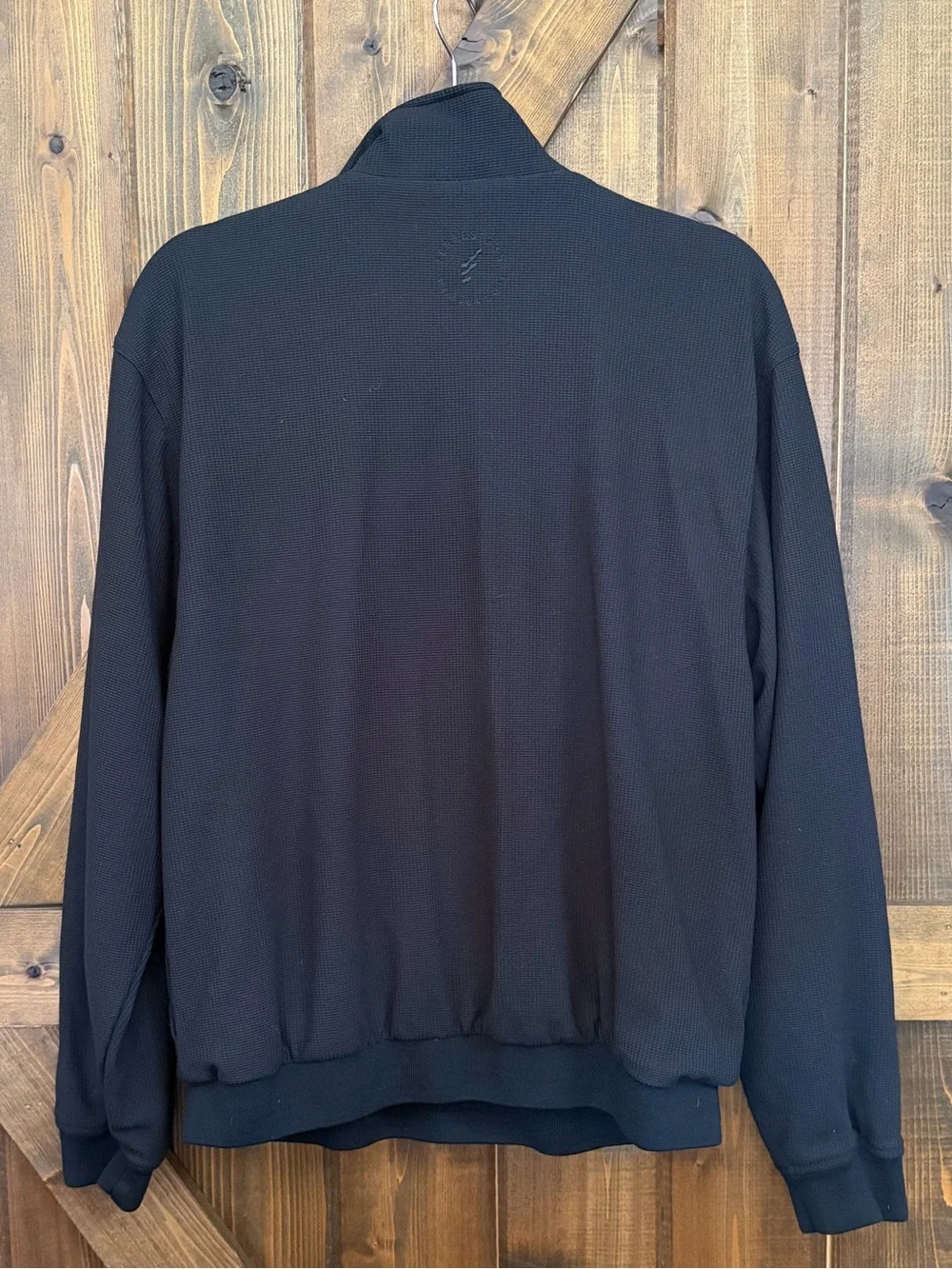 Forrester's Golf Men’s MED 1/4 Zip Black Pullover Windbreaker Lined NWOT